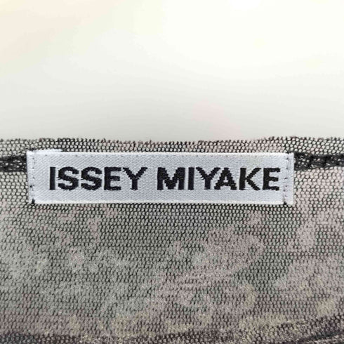 イッセイミヤケ ISSEY MIYAKE 総柄 シースルートップス パワーネット archive レディース JPN:2